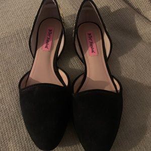 Cute black and animal print flats